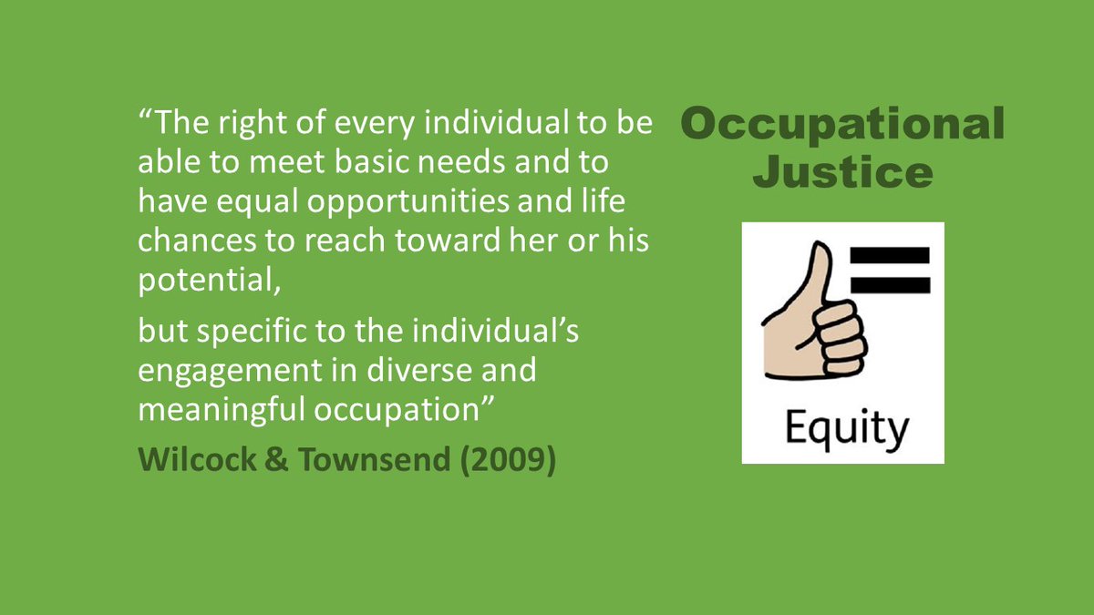 #OTweek2021 As Occupational Therapists we promote occupational justice and fight injustice through supporting individuals with learning disabilities to reach their potential.
<a href="/NCHC_NHS/">NCH&C</a> 
@CPD_RCOT