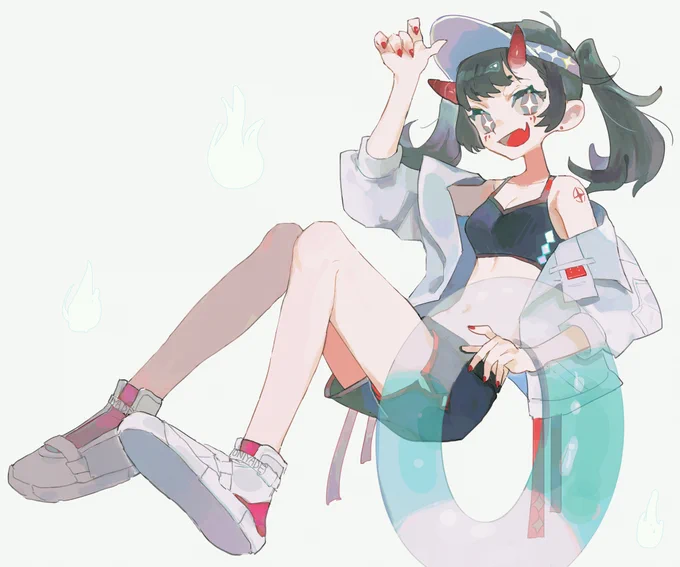 絵文字もらってキャラデザするやつ!👹🌊✨ 