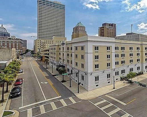 SuitesMobile's tweet photo. With our location you get the best of both worlds...you are in a great location (within walking distance to the best spots in town), but on a quieter street so you can maintain a normal schedule while traveling! #extendedstay #visitMobile #borntocelebrate #mobilealabama https://t.co/bM7qqrO4gq