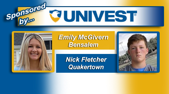 SOLsports's tweet photo. Bensalem senior Erin McGivern &amp; Quakertown senior Nick Fletcher were named @UnivestCorp #FeaturedAthletes. @Owls_Athletics @BensalemSchools @QCHSAthletics @QPantherFB @OfficialQCHS 
https://t.co/C19lcx1xSP https://t.co/3G2p8Hpqif