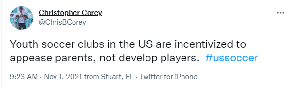 Cavem87's tweet photo. I'm seeing a lot of truth being spoken on twitter in the last few days about youth soccer in the US. Shout out to @ChrisBCorey and @THEChrisKessell for these 2 bombs. #OpenThePyramid https://t.co/mRU2eAyBpu