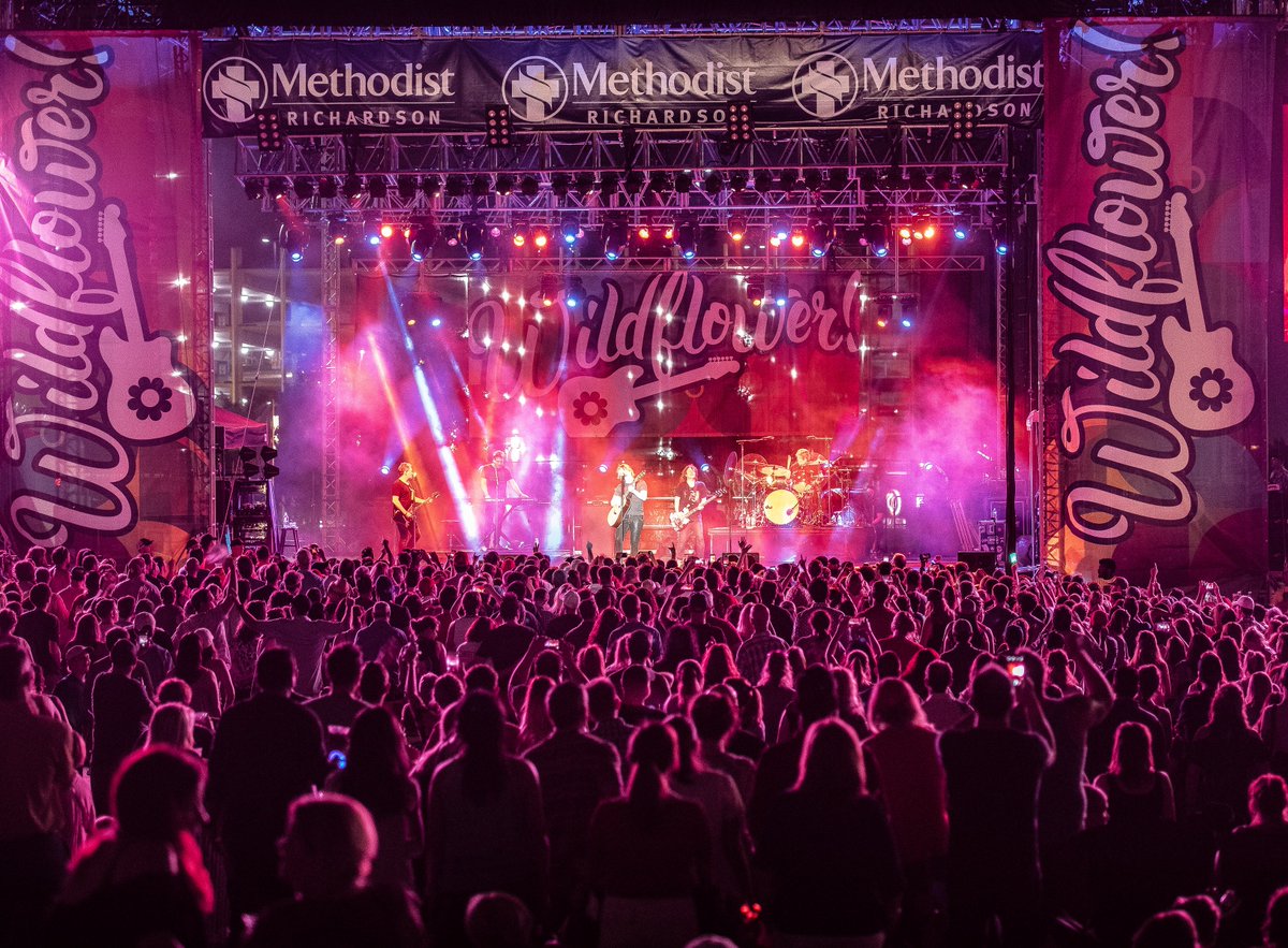 WildflowerFest's tweet photo. A couple of weeks ago we asked who you'd like to see in 2022 that we've never had at Wildflower! and of the more than 300 comments these two were the most repeated: Sammy Hagar and Foo Fighters. That would be a wild duo to line-up. #wamfest #wildflowerfestival #richardsonrocks https://t.co/3T5ncWANfK