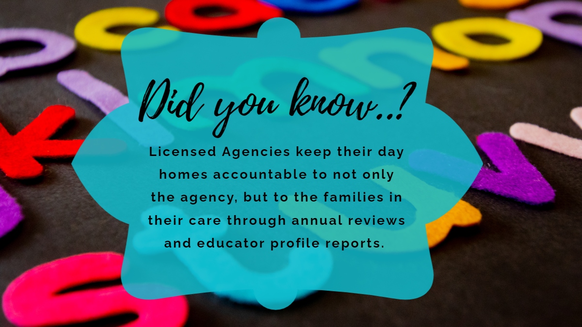 AFCCA2's tweet image. Licensed Family Day Homes Are Accountable!

Licensed Agencies keep their day homes accountable to not only the agency, but to the families in their care through annual reviews and educator profile reports. 
#LicensedChildCare #Accountable #Quality

@rebeccakschulz @pancholi_rakhi