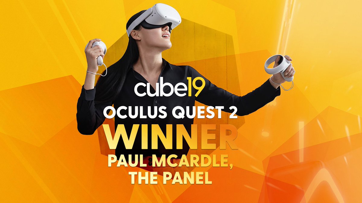 cube19 (@cube19hq) on Twitter photo We're delighted to announce that the winner of our @G2CrowdReviews customer giveaway is <a href="/PaulatThePanel/">Paul McArdle</a> from <a href="/ThePanelDublin/">The Panel - Creating Exceptional Futures</a>!
Paul is the new owner of an Oculus Quest 2 virtual reality gaming package with a headset and 2 games. Congratulations! We're delighted to announce that the winner of our @G2CrowdReviews customer giveaway is <a href="/PaulatThePanel/">Paul McArdle</a> from <a href="/ThePanelDublin/">The Panel - Creating Exceptional Futures</a>!
Paul is the new owner of an Oculus Quest 2 virtual reality gaming package with a headset and 2 games. Congratulations!