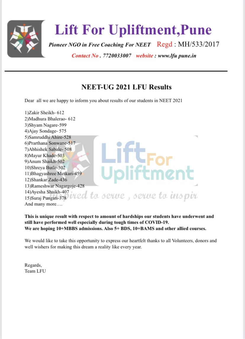 Lift For Upliftment tweet media