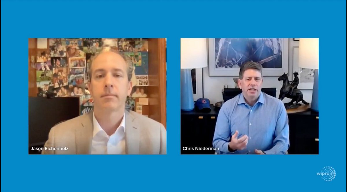 Up next on #WiproAnalystDay is <a href="/JasonEichenholz/">Jason Eichenholz</a> talking partnerships:

"How can I innovate my market...my business. The one differentiator customers can have is being nimble. Nothing else is sustainable." <a href="/awscloud/">Amazon Web Services</a> Chris Neiderman talking how <a href="/Wipro/">Wipro</a> is bringing speed to table