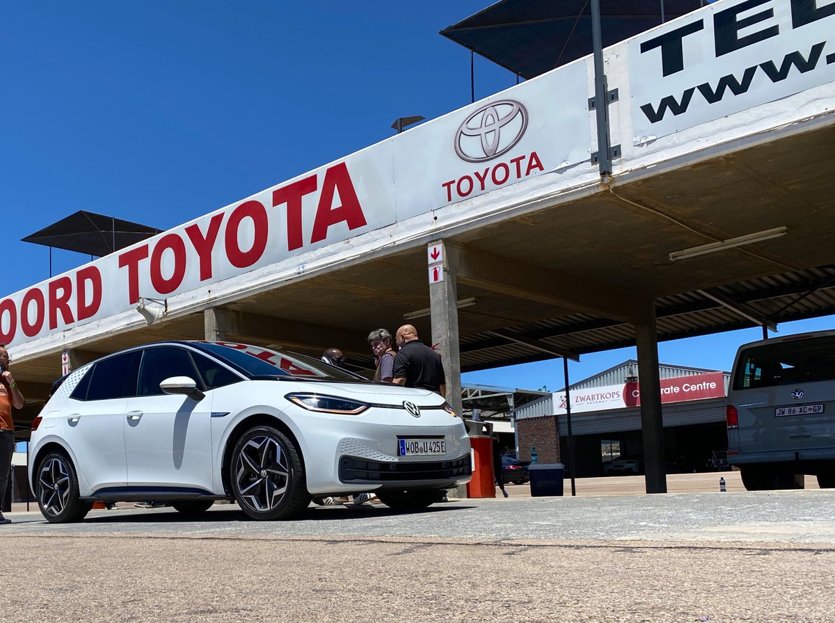 News24Motoring's tweet photo. @VolkswagenSA has allowed @Wheels24 to take a brief test drive of the #allelectric ID.3 around the @ZwartkopsRace circuit.
It’s left hand drive and here to assess market response to ID vehicles.
Full story on #wheels24 this week.
#emobility https://t.co/sZ2U2OBqWL