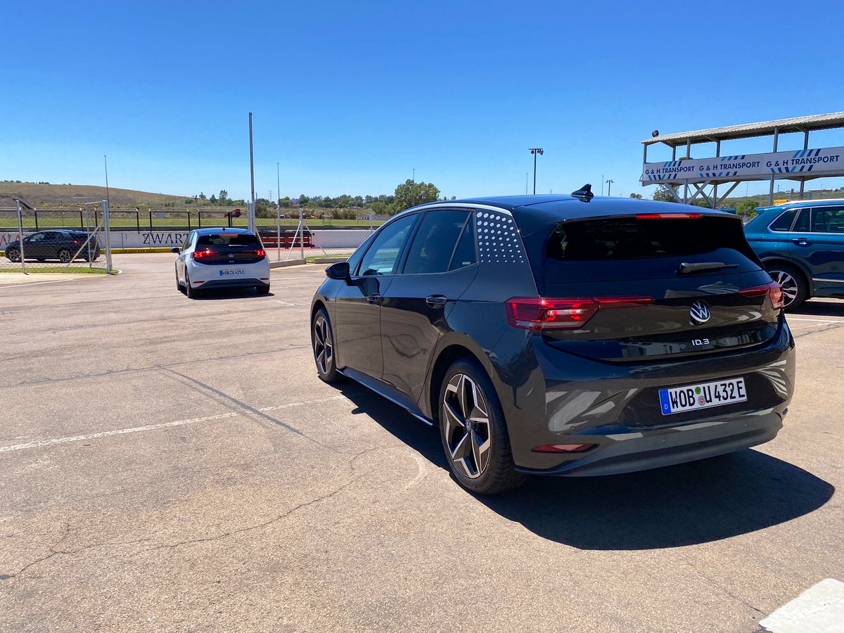 News24Motoring's tweet photo. @VolkswagenSA has allowed @Wheels24 to take a brief test drive of the #allelectric ID.3 around the @ZwartkopsRace circuit.
It’s left hand drive and here to assess market response to ID vehicles.
Full story on #wheels24 this week.
#emobility https://t.co/sZ2U2OBqWL