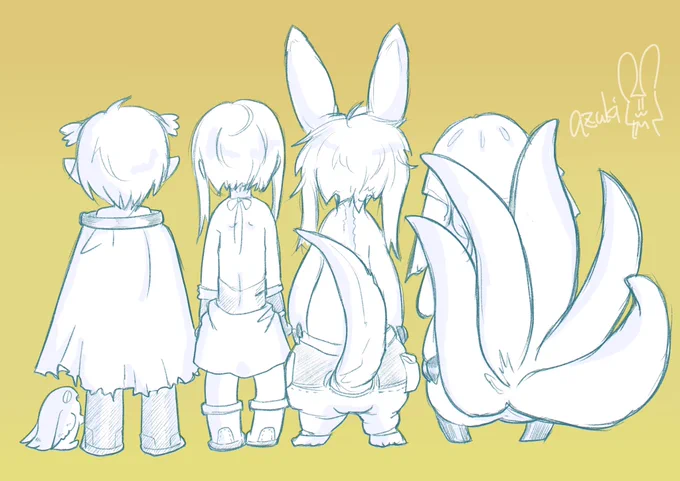 冒険者たち
#メイドインアビス #miabyss
https://t.co/weQzCSu10v 
