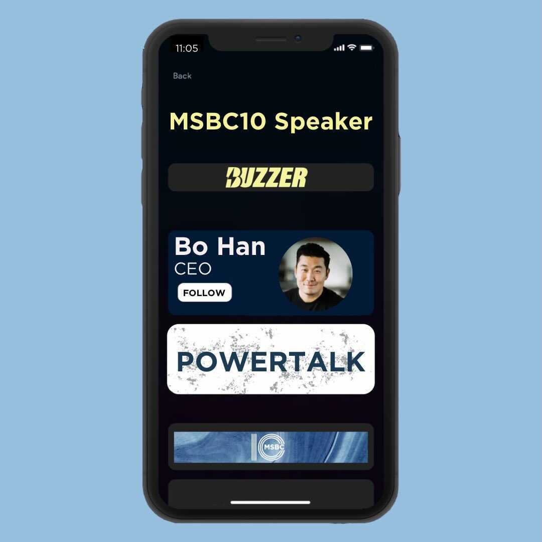 buzzer's tweet photo. Check out our CEO @bohan & board member @DanitaJohnson on 11/5 at @UMSBC!
Through our Strive Initiative, Buzzer will sponsor 30 current HBCU students to virtually attend #MSBC10 for FREE on a first come, first serve basis
RSVP here: https://t.co/I2CgoSiS2X
#WhatsYourNext10⚡️〽️ https://t.co/X64Q8uSjO5