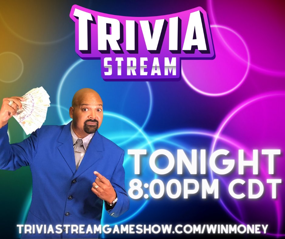 Let the countdown begin! There's still time to spread the word to your family and friends about tonight's show. We're back with more fun trivia and another $300 in Amazon gift codes!

Register: triviastreamgameshow.com/winmoney

Join us on Twitch: twitch.tv/triviastreamga…
