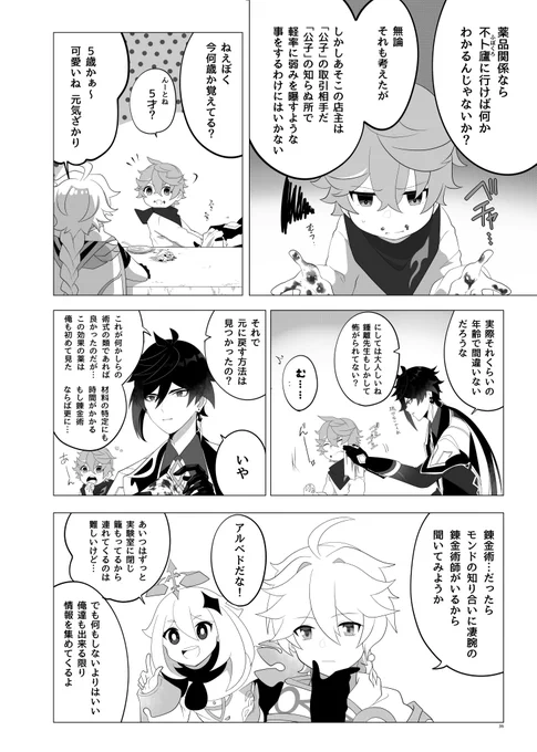 ふたりぐらし10 #原神イラスト 