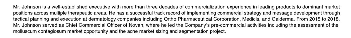 InCausaPro's tweet photo. $NOVN
Novan appoints Brian M. Johnson as Chief Commercial Officer and receives conditional FDA acceptance of proposed brand name KINSOLUS (TM) for SB206 in Molluscum Contagiosum.
Source: https://t.co/lmdBHPUgrq
#NITRICIL #NitricOxide #BerdazimerSodium #KINSOLUS #Biotech https://t.co/QfA2O9yN29