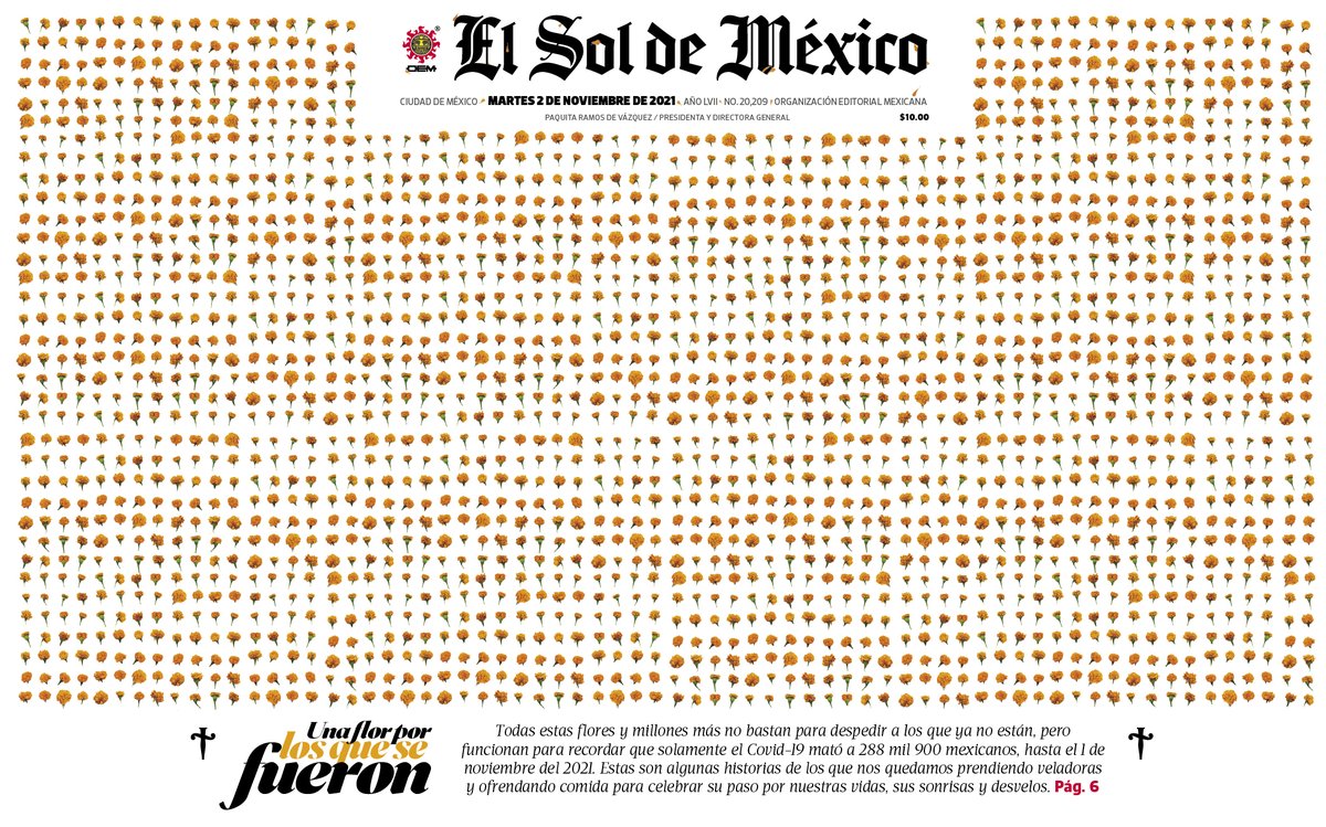 #Hilo 🧵 | Con casi 300 mil muertos en dos años, la tristeza que ha dejado tras de sí la pandemia nos tocan de manera particular. 
En #DíaDeMuertos te compartimos historias sobre cómo seguimos adelante por los que se fueron. 
solde.mx/3mKffPr