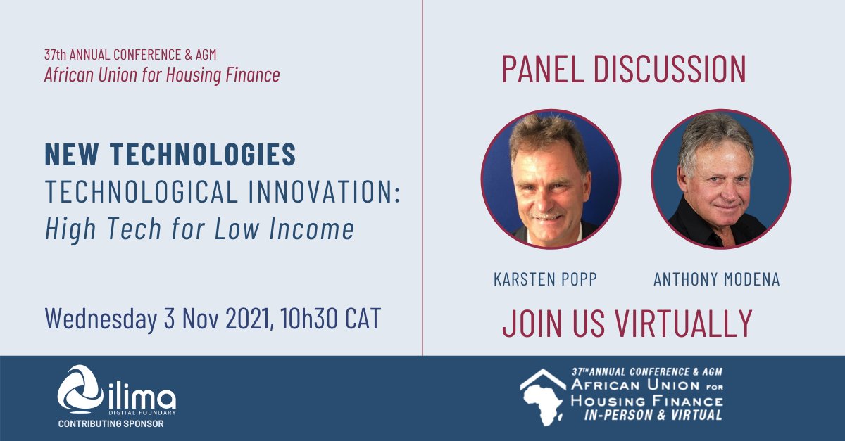 Find out how affordable housing, technology and innovation co-exist to change the future for good. 
Join us tomorrow, 10h30 SAST online, at the #auhfconference. Register to watch the panel discussion by following this link: bit.ly/3nTcyKn 

<a href="/AUHF_Housing/">AUHF</a> <a href="/APIEvents/">API Events</a>