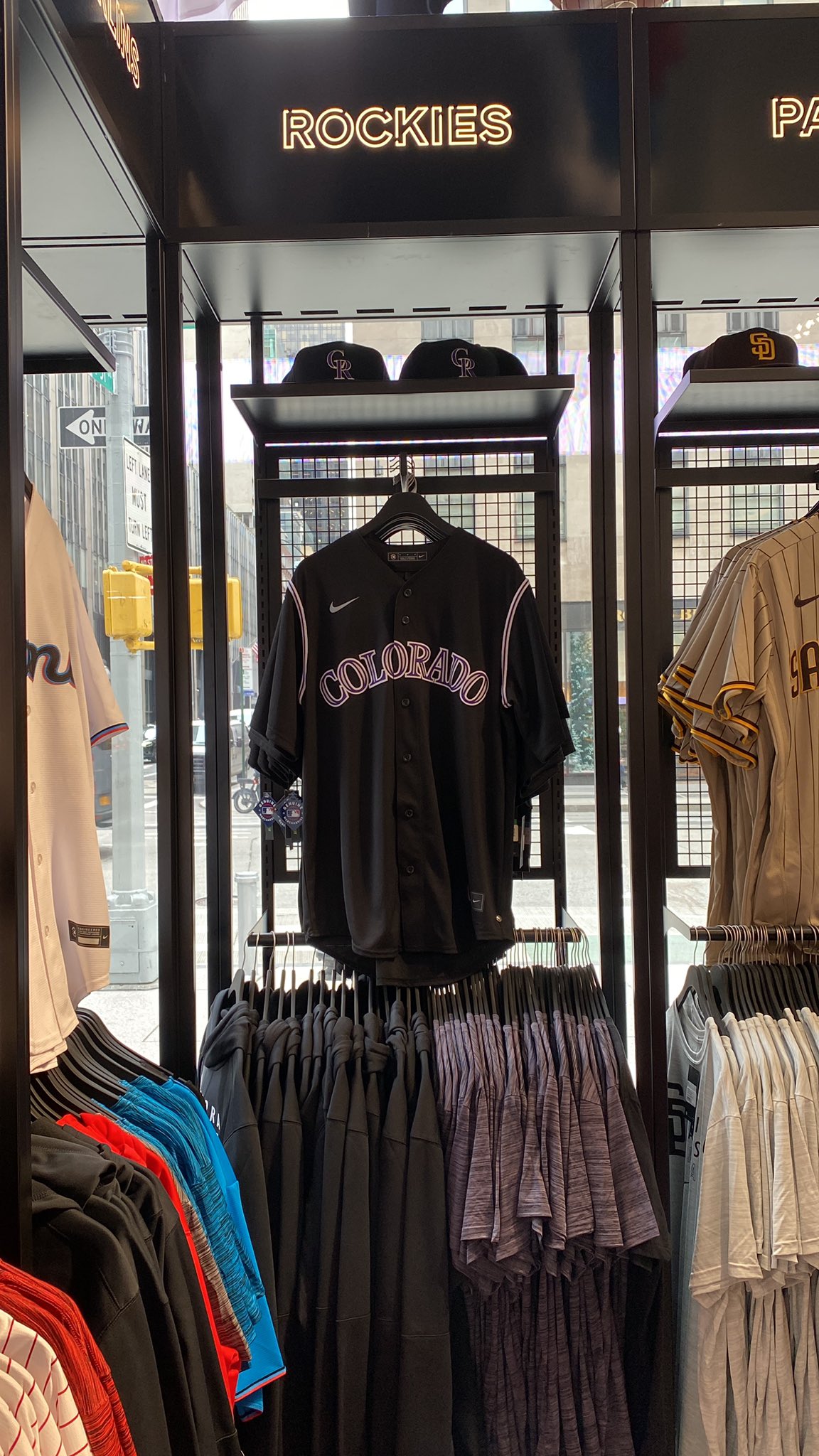 Rox Pile on X: #Rockies merchandise in the corner of the MLB