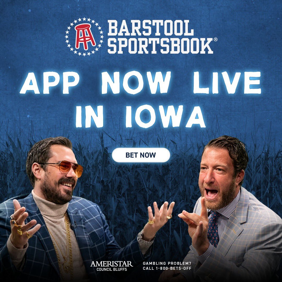PICareers's tweet photo. We have officially DOUBLED DOWN on digits! Iowa brings the Barstool Sportsbook to double digitals, being the 10th state for us to go live in! 🚀🌽#barstoolsportsbook #iowa #live https://t.co/fAGQhK0v7c