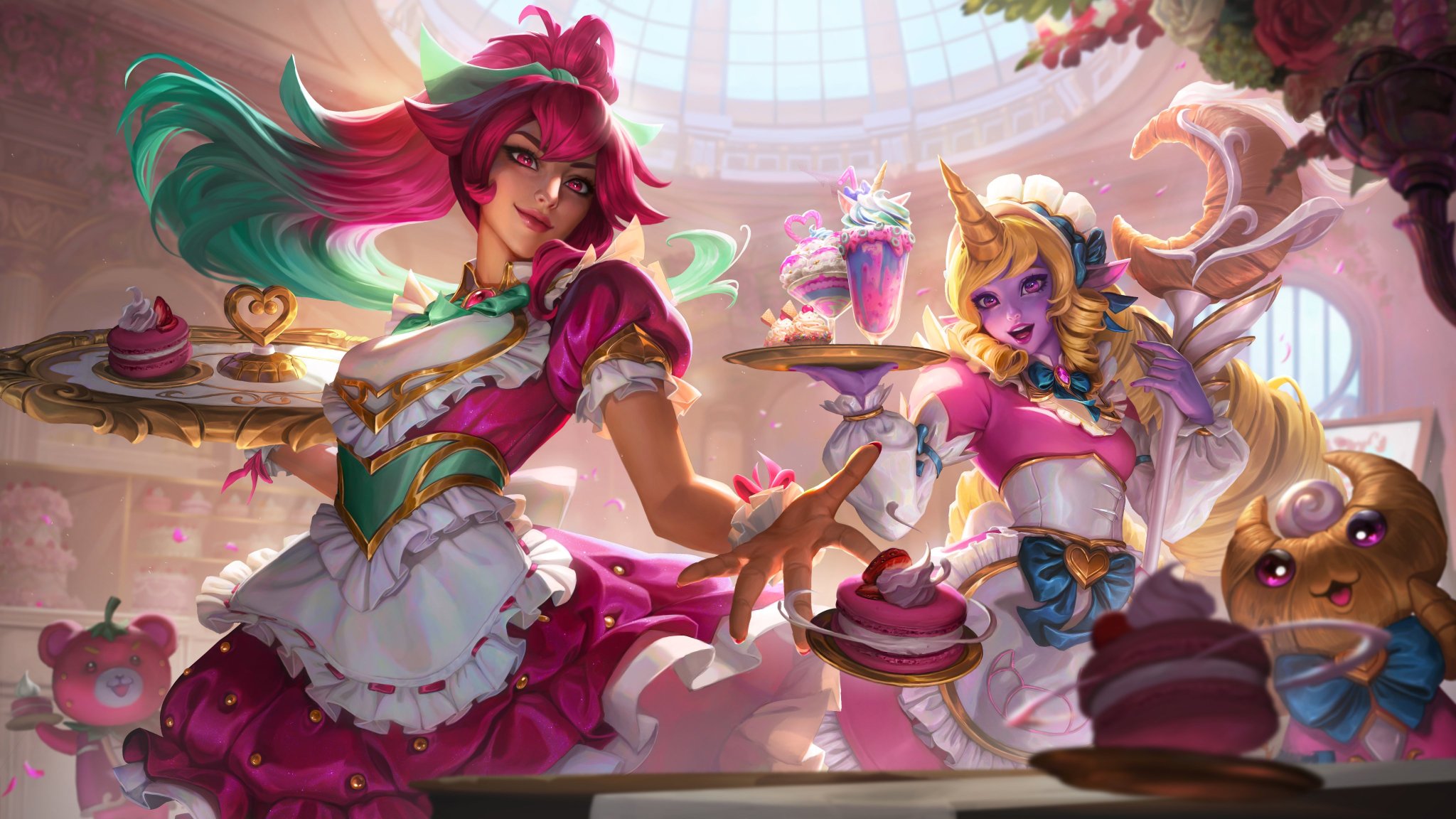 League Of Legends Brasil Splash Art Das Skins Annie Gwen Soraka Sivir Kawaii Cafe T Co ysebyw0q Twitter