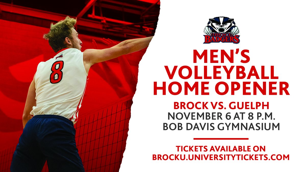 brockbadgers's tweet photo. Men's Volleyball Home Opener 🏐
Saturday, Nov 6 @ 8 p.m.
Bob Davis Gymnasium

Tickets: https://t.co/wPfH1C8zgd

#WeAreBadgers https://t.co/WlzPvWWNK3