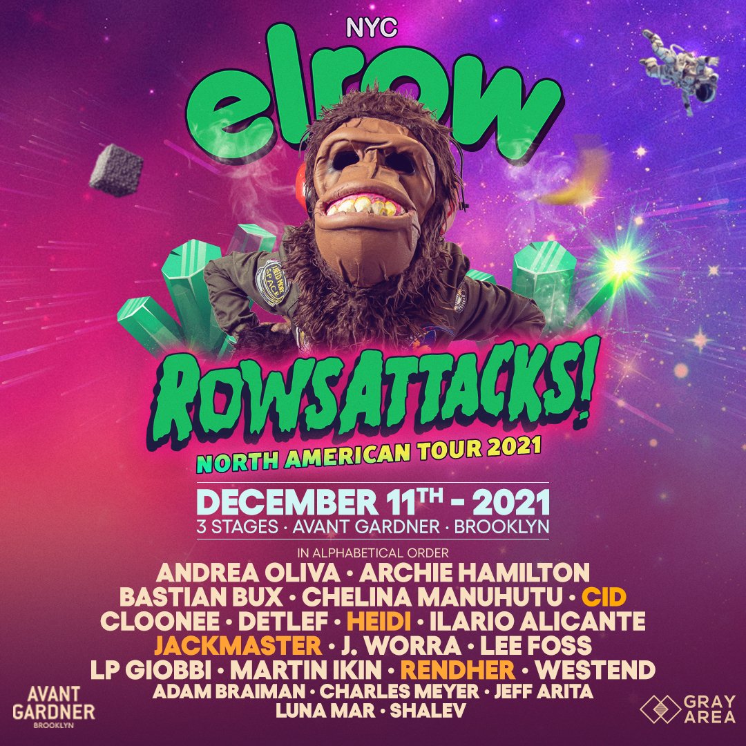 elrow_'s tweet photo. NYC! So excited to reveal Phase Two artists of our winter festival!⚡After two years without dancing indoors, we're overwhelmed with happiness to fully immerse you in our biggest North American production to date!❤️‍🔥
Tickets: https://t.co/GqBFwFDIbf
#elrowNYC https://t.co/dLDZwcgdjV
