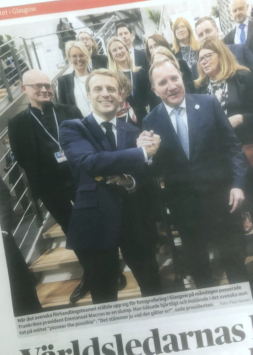 Kommunikationskonceptet Pioneer the possible får godkänt av Monsieur Le President i Glasgow!👌🏼
#cop26 #pioneerthepossible