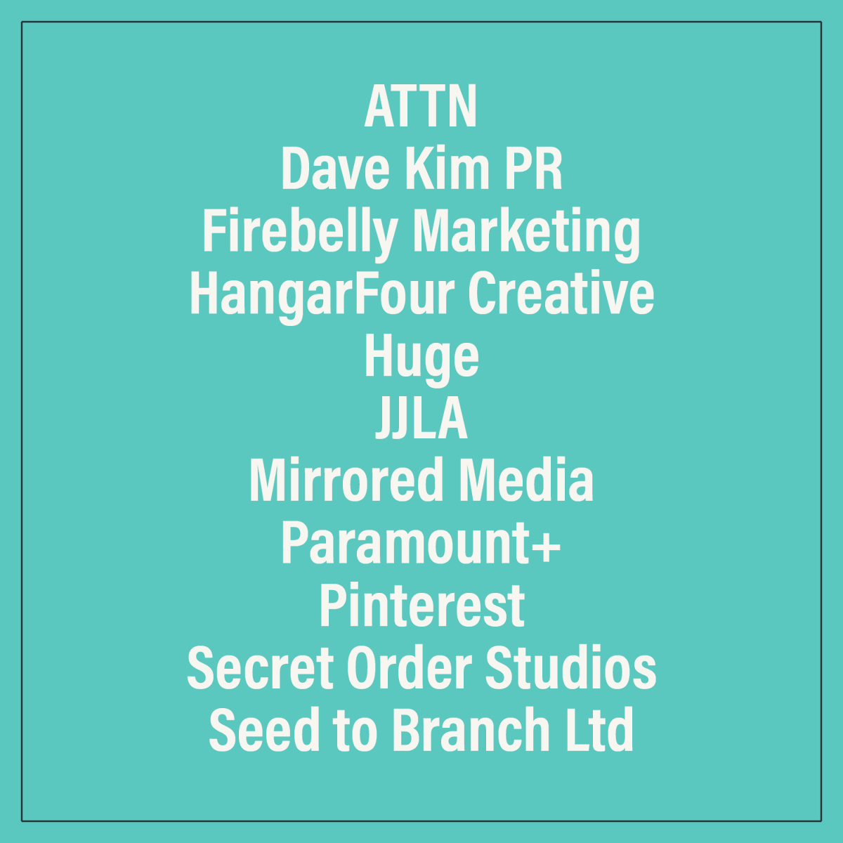 shortyawards's tweet photo. For Social Presence, we're adding these amazing brands to the #ShortyImpact shortlist: @attndotcom @DaveKimPR @wearefirebelly @HangarFour @hugeinc @meetjjla @MirroredMedia @paramountplus @Pinterest Secret Order Studios, and @seedtobranch! 

Full list: https://t.co/9XS8DOGL8t https://t.co/QR6as3yVSm