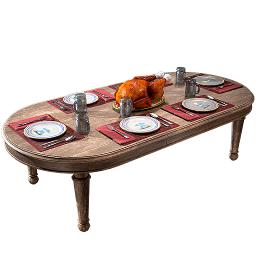 (SPOILERS!) Thanksgiving will have another feeling in 76 this year with these fully decorated tables. Roasted turkey anyone? 🦃  Source: Darkman #FO76 #Fallout76 #Fallout76CAMP