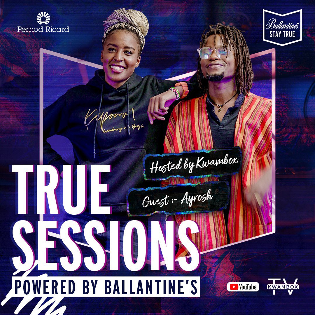 Ballantines_KE's tweet photo. Meet @ayrosh , the singer and songwriter that creates soulful music in his local dialect - Kikuyu. Curious to know who he is and how he chooses to #StayTrue? Watch out for the next episode of #TrueSessions this Thursday at 8pm only on Kwambox TV.
#TheresNoWrongWay
#StayTrue https://t.co/xXTE9vi3pW