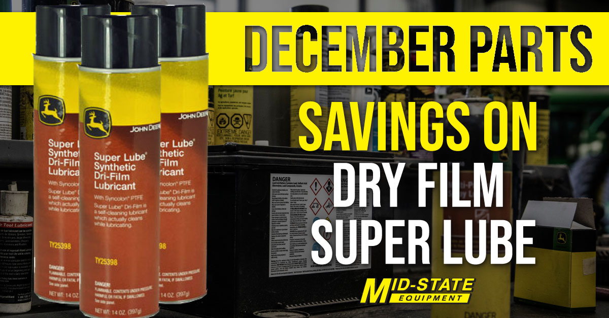MidStateEquip's tweet image. See What Santa’s Stocking Up On This Year. Get special discounts on Dry Film Super Lube this December. Sale Valid 12/1/21-12/31/21. Find more information at bit.ly/2ulNFiW.