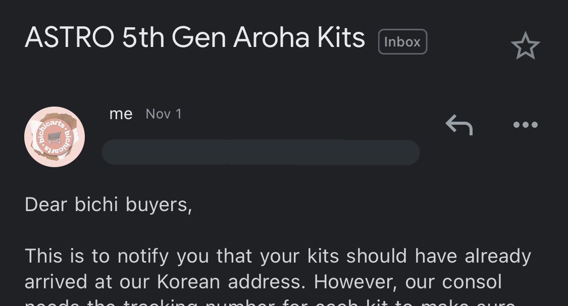 bichicarts's tweet photo. #bichiupdates 

make sure to check your inbox/spam sections, biches, for we have already sent emails regarding astro’s 5th gen kits! thank you! https://t.co/sqoDs0CKGJ