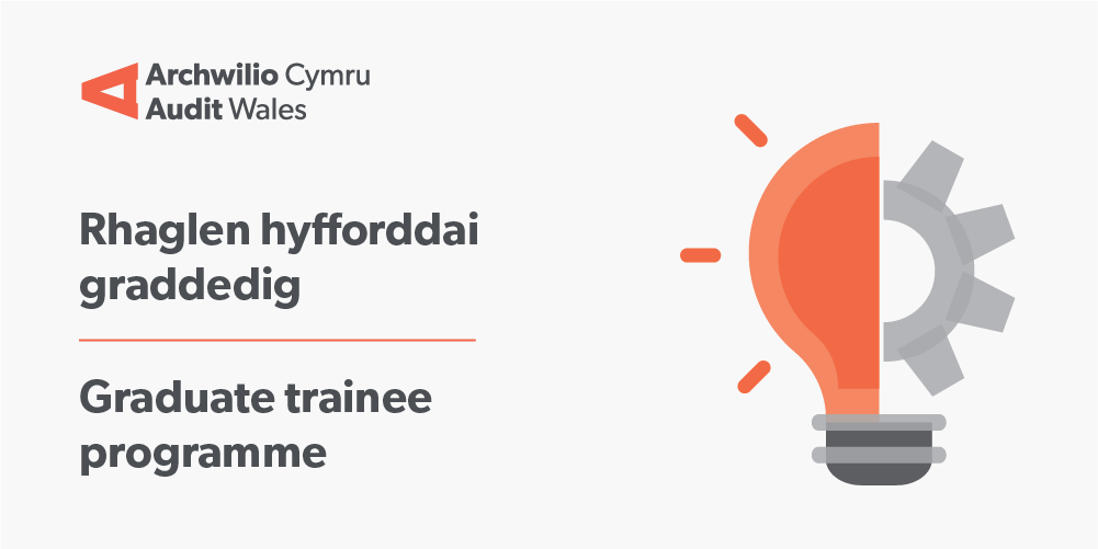 WalesAudit's tweet photo. 📣Mae ceisiadau ar gyfer ein rhaglen Hyfforddeion Graddedig bellach ar agor! 

🔎Am fwy o wybodaeth ac i wneud cais: https://t.co/RbVRUANf0b

#HyfforddaiGraddedig #Gyrfa #recriwtio #cyllid https://t.co/TL7Qte58JJ