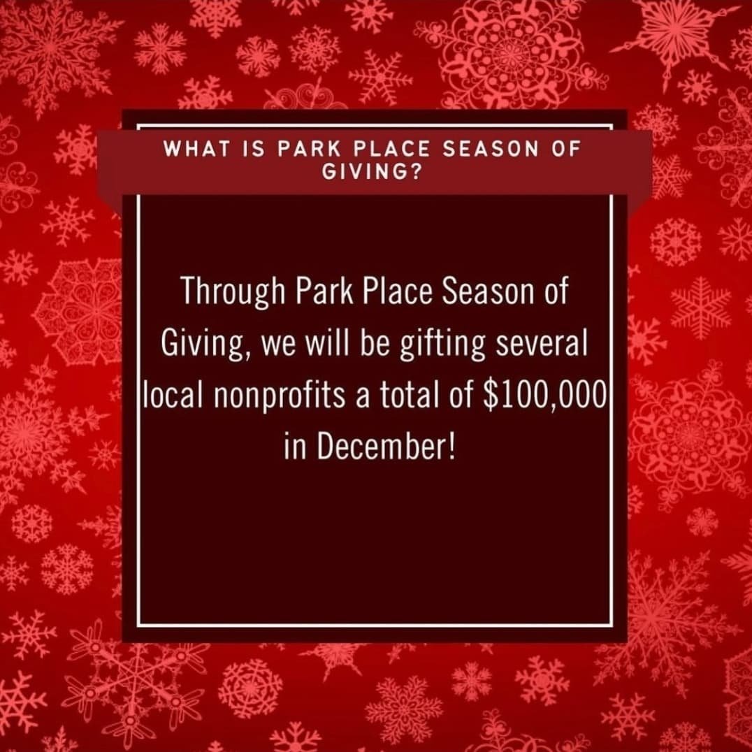 jimbones817's tweet photo. Park Place is kicking off our 2021 Season of Giving by offering local nonprofit organizations the chance to apply for a grant! Show your support for community by nominating your favorite charity for their chance to win a grant $100,000!
#ParkPlaceDrivesChange @ParkPlaceTexas https://t.co/p540UMweqI