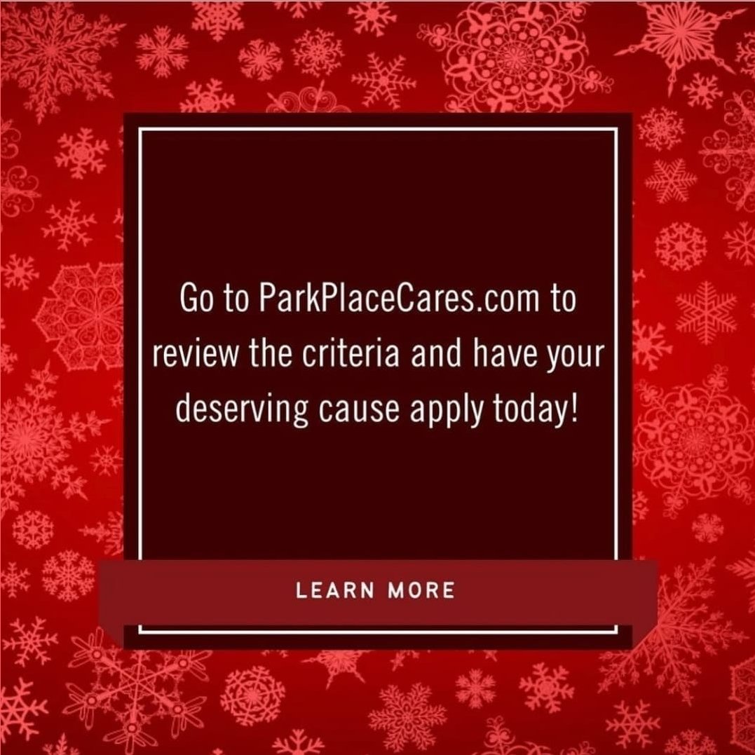jimbones817's tweet photo. Park Place is kicking off our 2021 Season of Giving by offering local nonprofit organizations the chance to apply for a grant! Show your support for community by nominating your favorite charity for their chance to win a grant $100,000!
#ParkPlaceDrivesChange @ParkPlaceTexas https://t.co/p540UMweqI