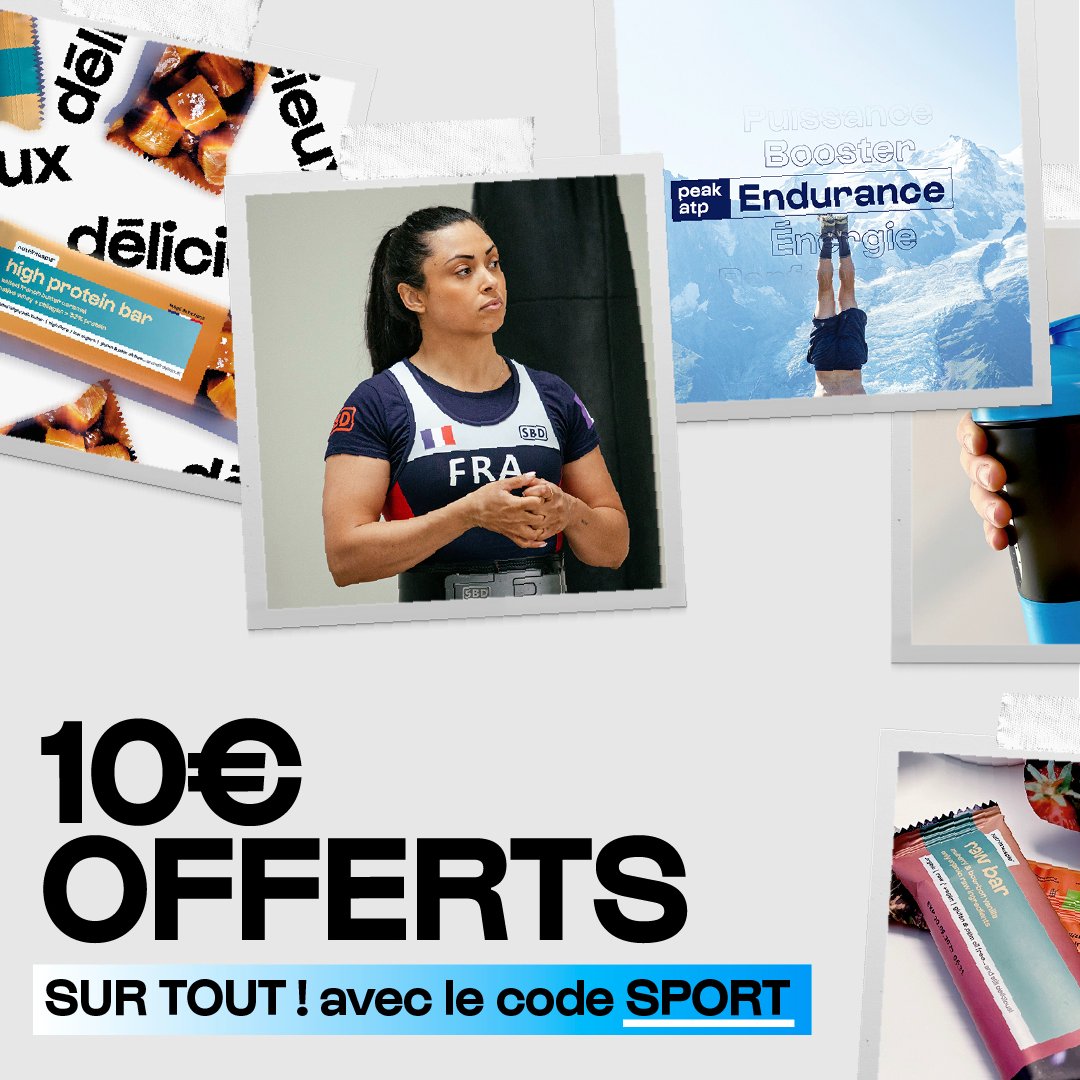 Profitez de 10€ de réduction sur votre première commande 🎁

💪 Notre engagement
✅ Des compléments alimentaires purs &amp; traçables
✅ Des listes courtes d’ingrédients avec seulement l’essentiel
✅ Une transparence totale : certificats d’analyse qualité

bit.ly/3cvoygj