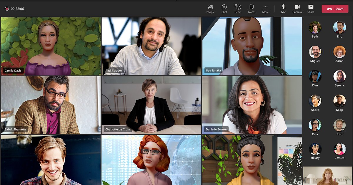Microsoft's tweet photo. Mesh for Microsoft Teams is a gateway to the metaverse. 🤯 

Announced today at #MSIgnite, Mesh for Teams is designed to make collaboration more engaging and fun. The first step? Joining a standard Teams meeting as a customized avatar of yourself: https://t.co/M8J4RZZpRr