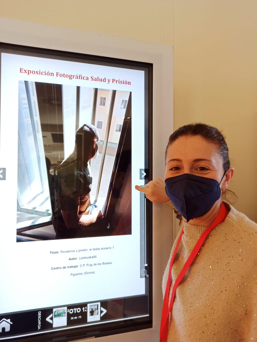 iasgirona's tweet photo. També 👏👏 la Lorena Pisonero, infermera #SalutMental #iasgirona del centre penitenciari Puig de les Basses, per les fotografies presentades a l'Exposició "Salut i Presó" del congrès #SESP, una de les activitats culturals convocades per la trobada científica. Molt maques‼️

 📷👇 https://t.co/MqHG1L4e26