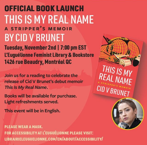 arsenalpulp's tweet photo. Tonight in Montreal: @cidbrunetwrites launches their book THIS IS MY REAL NAME in person at @librairiefemmtl, 7pm! https://t.co/4B1pFCGeG0