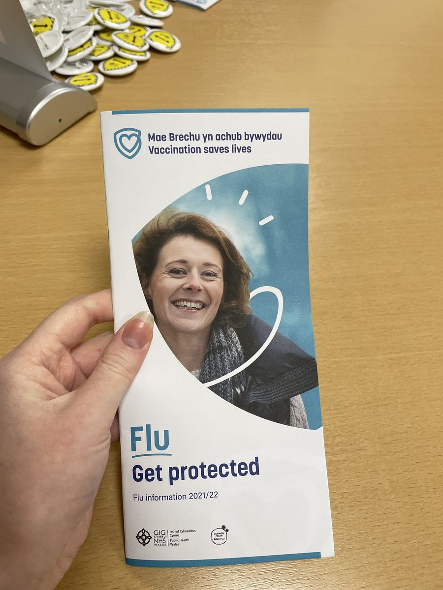 just had my flu jab in work. Very informative, quick and easy! Thank you, @CV_UHB 💙  

#VaccinationSavesLives