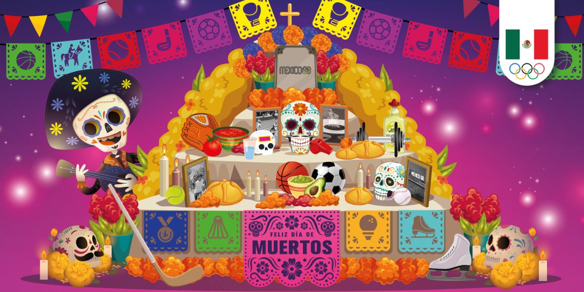 Hoy recordamos y honramos a todos los integrantes de la #FamiliaOlímpica mexicana que ya no están con nosotros. 

#DiaDeMuertos