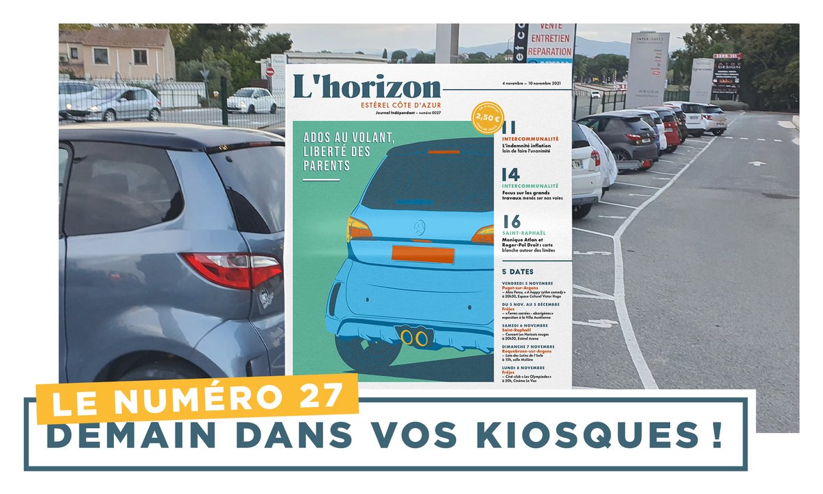lhorizonhebdo's tweet photo. 🗞 DEMAIN, LE NUMÉRO 27 ! 🚗
Cette semaine, on parle de la voiture sans permis : essence ou électrique, jeunes ou vieux, liberté ou contraintes, retrouvez notre analyse dans notre dossier 😊☀
Alors à demain ! 🗞👌
#actu #varest #presse #infos #frejus #saintraphael https://t.co/YfLZlArLZz