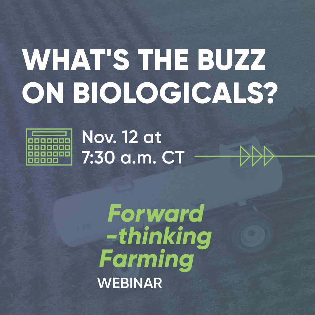 PioneerSeeds's tweet photo. #Biological products are consumer-friendly and can boost profitability on the farm. Want to know more? Hear from a @CortevaUS expert at this upcoming #ForwardThinkingFarming webinar and get all your questions answered.
