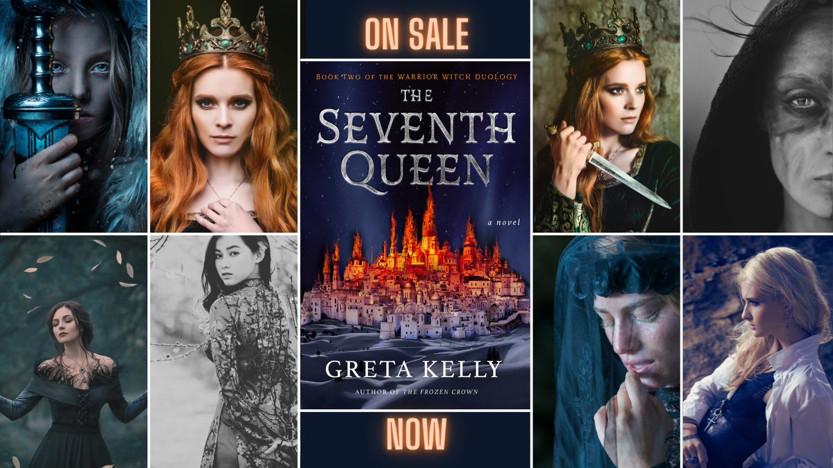 GretaKKelly's tweet photo. THE SEVENTH QUEEN is finally out. It's been a strange &amp; crazy ride, but I couldn’t be happier than I am now to to share this story with you. Thank you for making space in your hearts for my grouchy, war-scarred heroine. Happy reading!
https://t.co/wLCitDvlHz https://t.co/YnVkVCtiIK