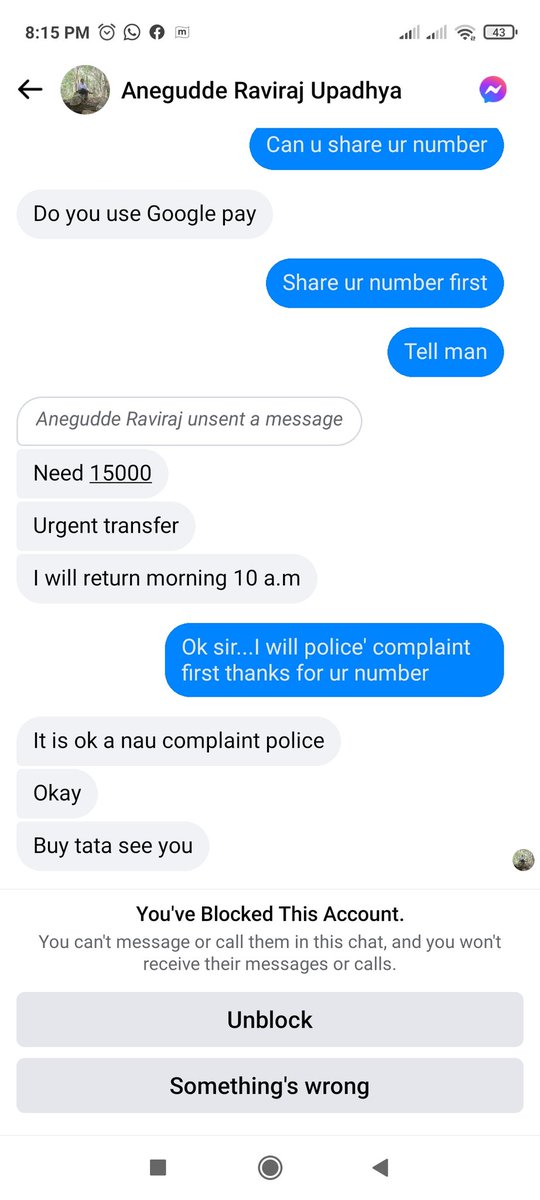 Vathsa21's tweet photo. @DgpKarnataka 8134076359 this is the number, he deleted quickly from chat after I get to know!! Please help to find this kind of fraud people and take action..so that poor can be escape from the trap! https://t.co/QdFJqZ7YeP