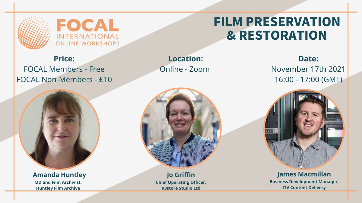 FOCALint's tweet photo. Have you registered for our next online workshop?

Do you want to know what DPX File and how to undertake film cleaning? These topics alongside many more will be answered in our next workshop.

For further details and to book your attendance: https://t.co/8gOxXtm12J https://t.co/f1PYx2cIrt