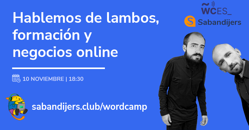sabandijersclub's tweet photo. Un año más apoyamos a la comunidad #WordPress patrocinando la #WCES @wp_es 🤟
Si además de WP quieres aprender a montar o mejorar tus negocios online, hemos preparado varios regalos y un evento online de puertas abiertas 👀
Te va a hacer mucho tilín 👇👇👇
https://t.co/lnc6hVJGNm https://t.co/62hCR8D8h6