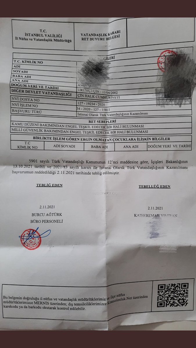 U_Hareketi's tweet photo. Türkiye'ye 13 yaşında gelen ve o zamandan beri okumaktan başka hiçbir suçu olmayan ,Türk askeri olabilmek için türk vatandaşlık başvuru sonucunu dört gözle bekleyen bir çocuğa böyle devlet güvenlikine tehdit diye cevap verilmesi Türkiye'yi ikinci vatan bilen  Uygur Türklerini … https://t.co/AXwgmfASNW