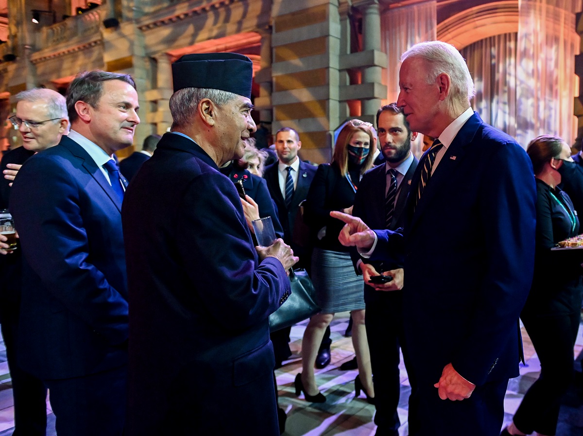 Delighted to have met President <a href="/JoeBiden/">Joe Biden</a>. Nepal looks forward to building on our bilateral ties and contributing to a better &amp; brighter future. I thank you for the commitment shown. <a href="/COP26/">COP26</a>