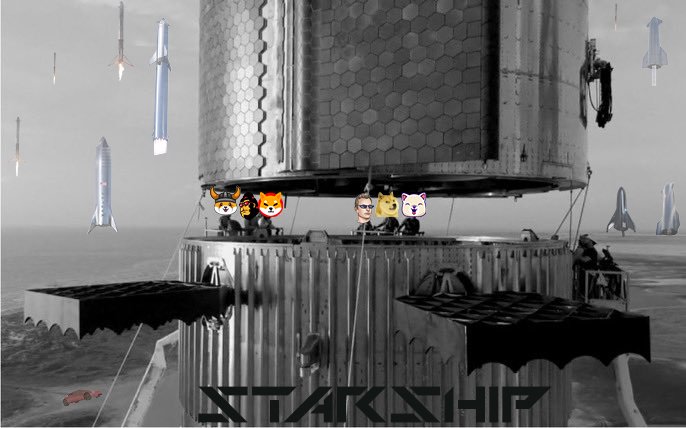 StarShip is getting ready for Mars!

We have the best friends, working hard to ensure an amazing launch!

🚀.................🌔

<a href="/Shibtoken/">Shib</a> <a href="/InuKishu/">Kishu Inu</a> <a href="/FEGtoken/">FEG (Feed Every Gorilla)</a> <a href="/RealFlokiInu/">Floki</a> <a href="/dogecoin/">Dogecoin</a> <a href="/elonmusk/">Elon Musk</a> <a href="/1goonrich/">Quasar.Exe</a>  #crypto  #x100 #FEG #STARSHIP #Starbase #elon
#floki #shiba #dogecoin #bnb