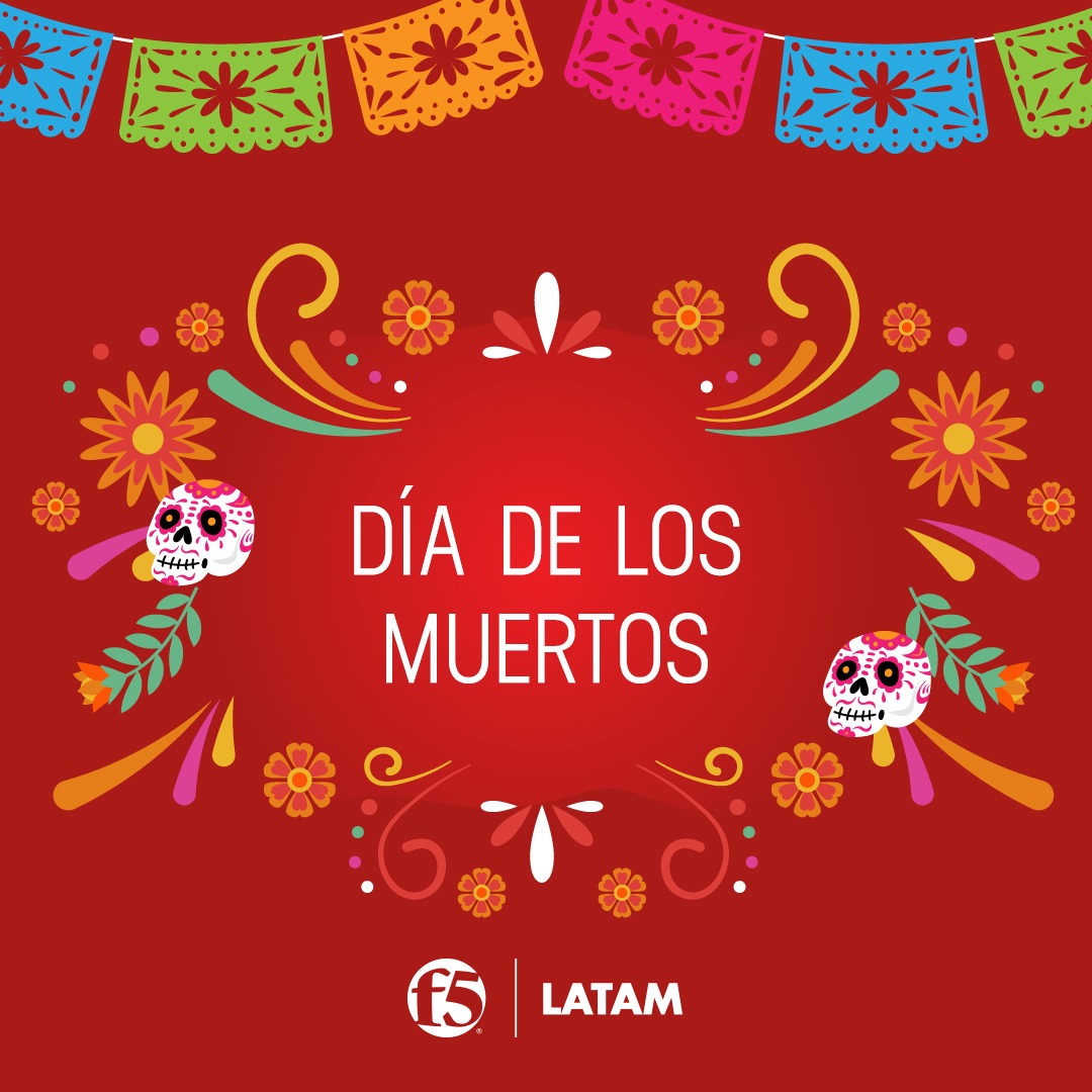 F5_latam's tweet photo. Hoy, 2 de noviembre, desde F5 celebramos el Día de los Muertos junto a toda nuestra comunidad latinoamericana🧡
Una fecha que honra a los ancestros y que coincide con la celebración católica del Día de los Fieles Difuntos.
¡Disfruten del día!
#F5LATAM #DíadeMuertos #Latinoamérica https://t.co/qLINAHeXTK