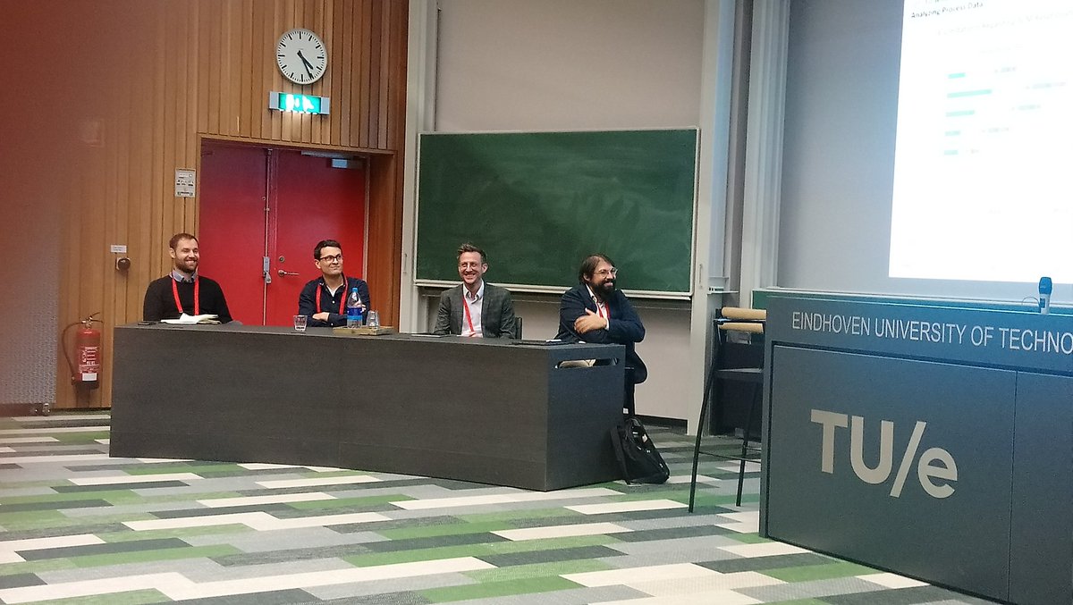 icpm_conf's tweet photo. Some impressions from the XES 2.0 working group session. A very important work on defining the future format and concepts for event logs. https://t.co/7guyDTCeXA